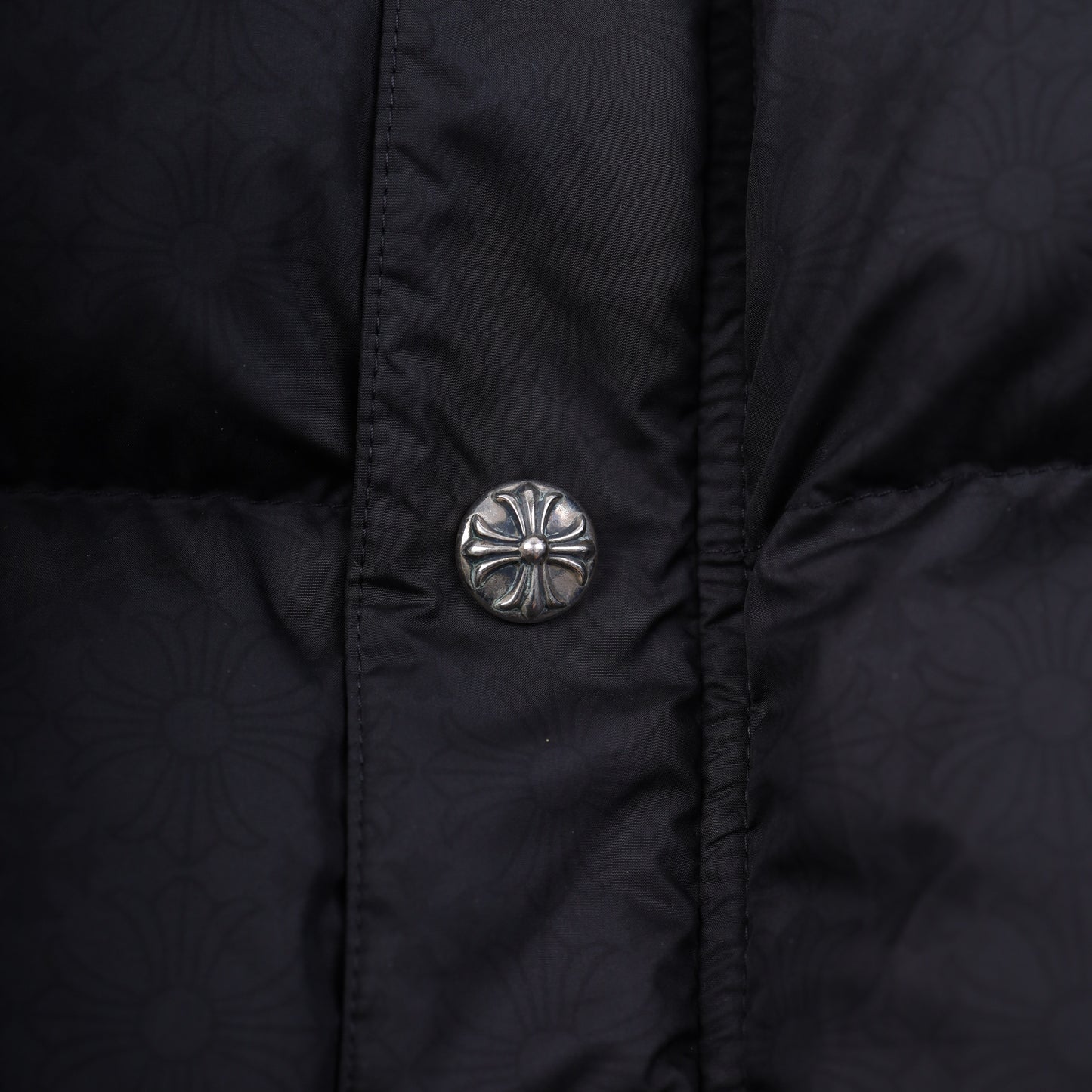 CHROME HEARTS BLACK PLUS MONOGRAM DOWN PUFFER JACKET