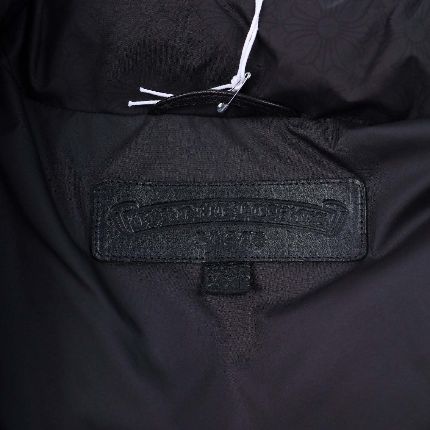 CHROME HEARTS BLACK PLUS MONOGRAM DOWN PUFFER JACKET