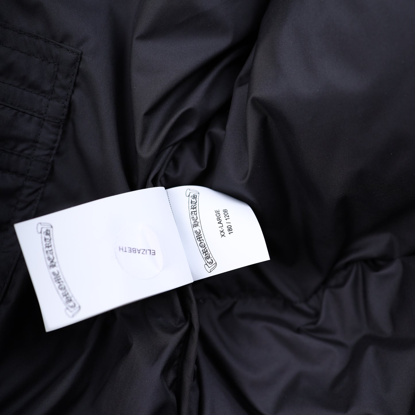 CHROME HEARTS BLACK PLUS MONOGRAM DOWN PUFFER JACKET
