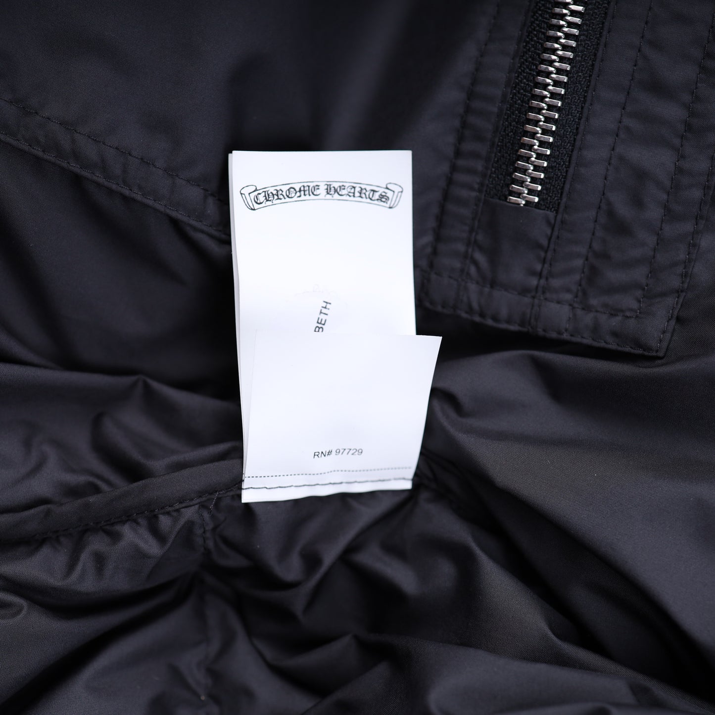CHROME HEARTS BLACK PLUS MONOGRAM DOWN PUFFER JACKET