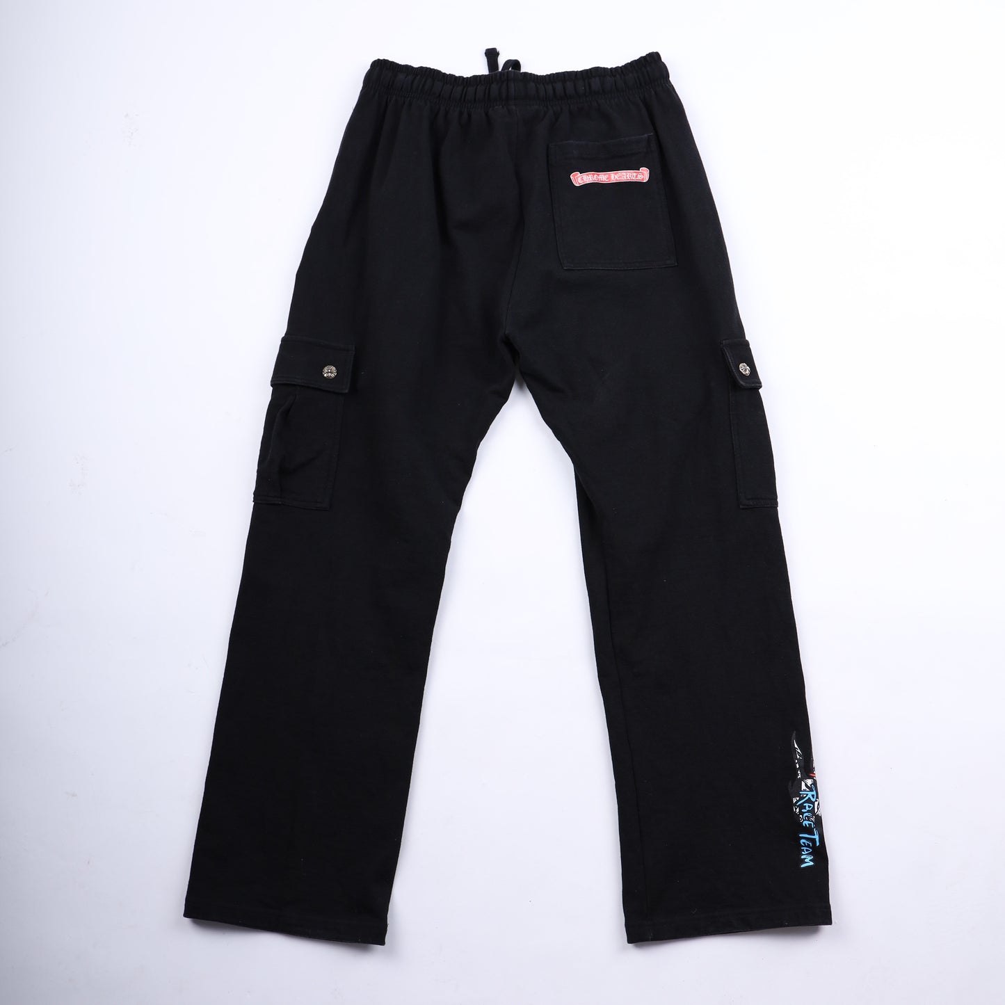 CHROME HEARTS MATTY BOY 'STAY FAST' FLAME SWEATPANTS XL