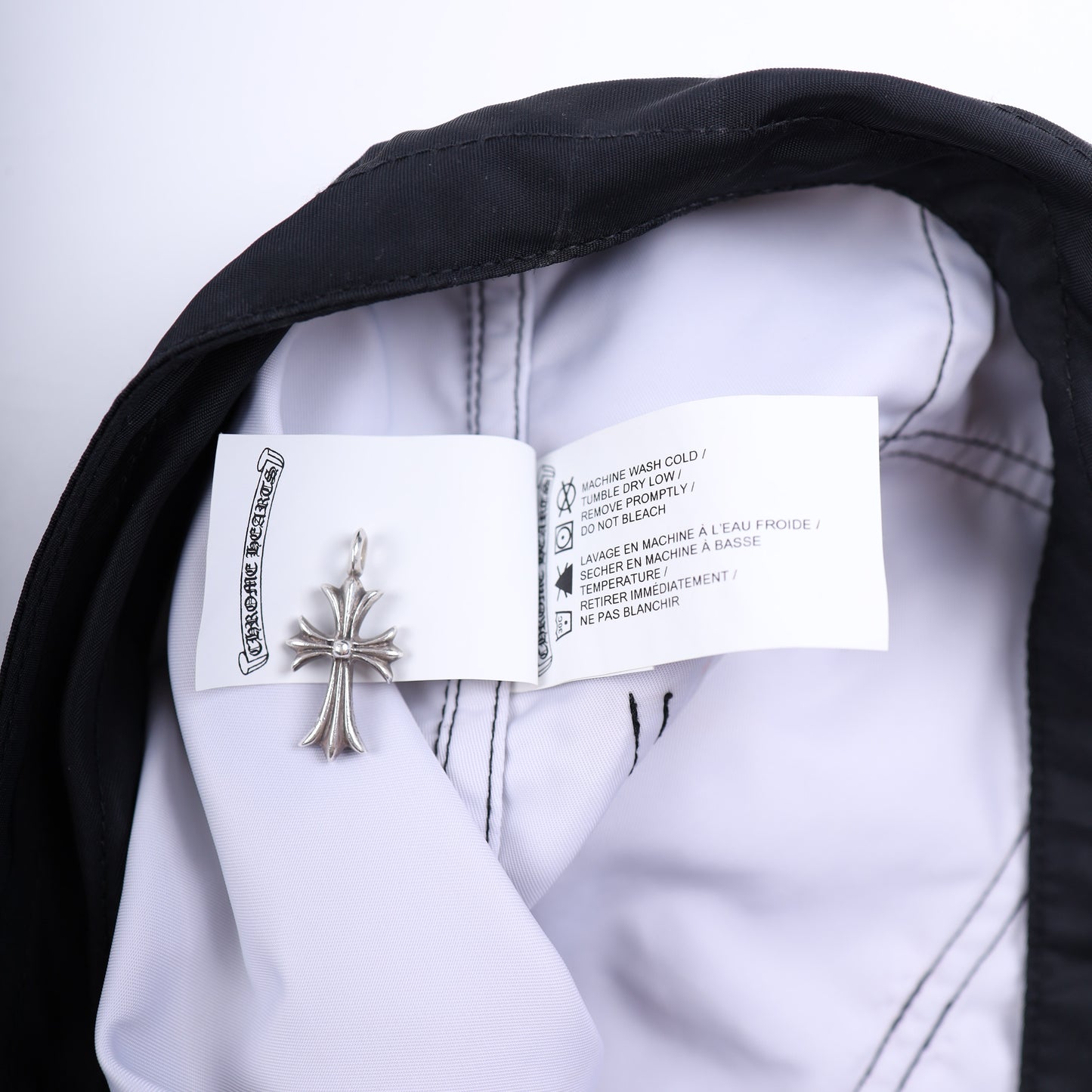 CHROME HEARTS BLACK BOARD SHORTS WITH CH PATCH 34