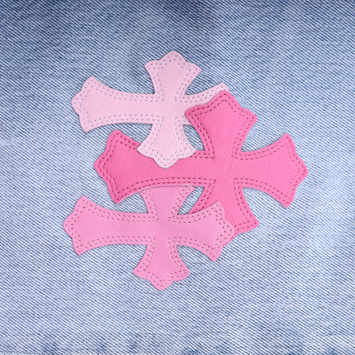 PINK CROSS PATCH 501 LEVI'S DENIM