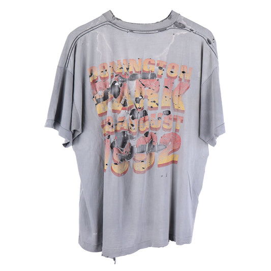 VINTAGE MONSTERS OF ROCK THRASHED FADED IRON MAIDEN TOUR T-SHIRT