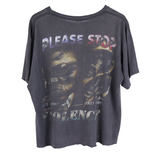 VINTAGE TUPAC BIGGIE MEMORIAL CROPPED RAP T-SHIRT