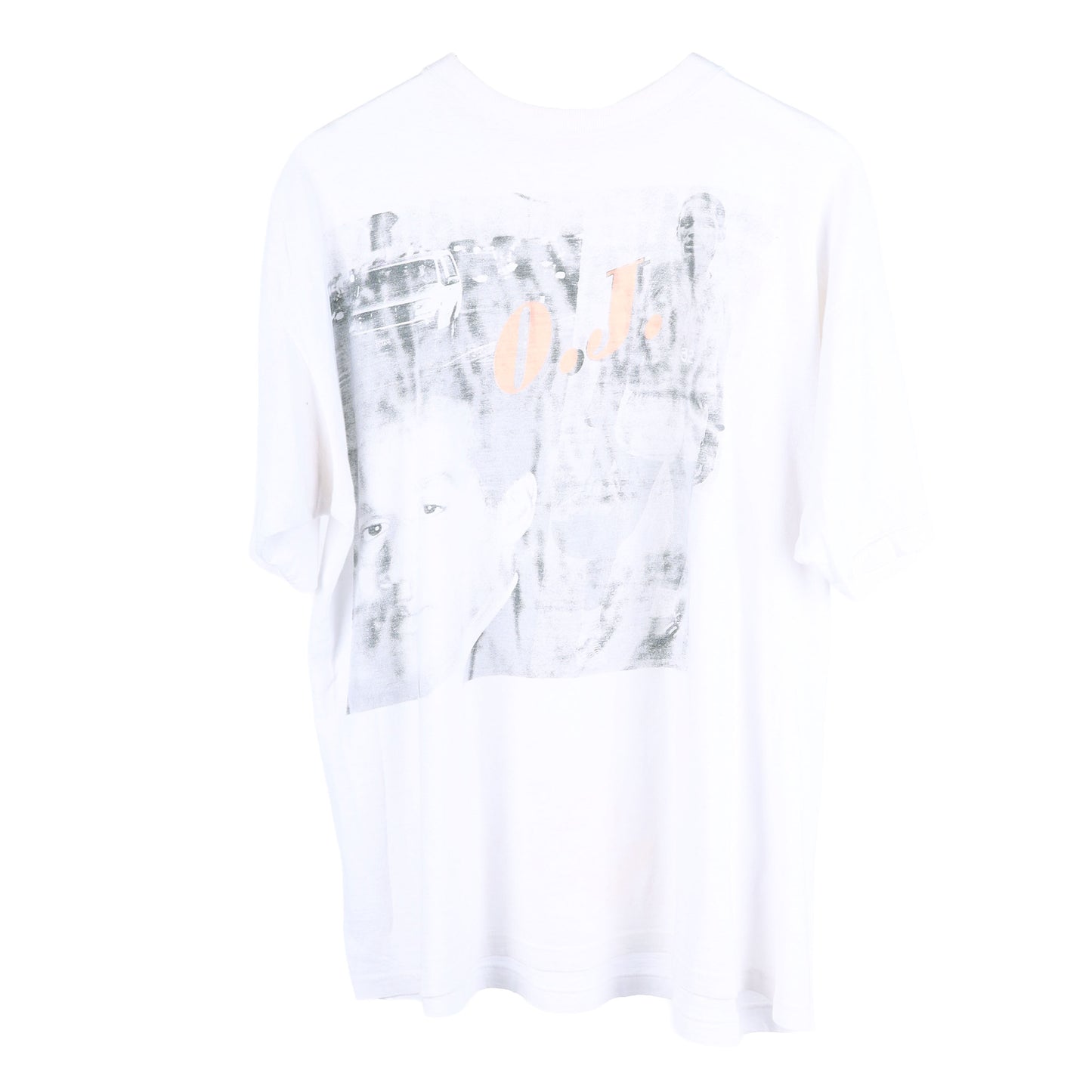 VINTAGE WHITE FADED OJ T-SHIRT