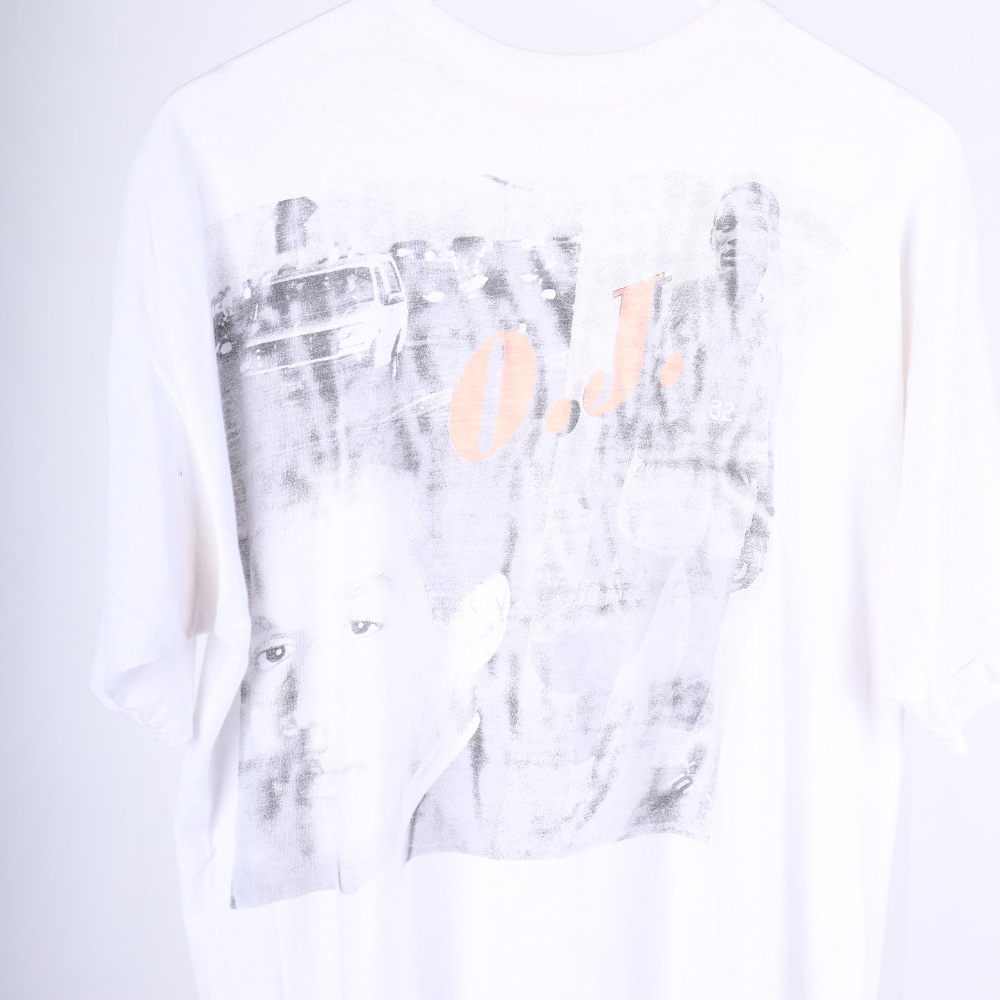 VINTAGE WHITE FADED OJ T-SHIRT