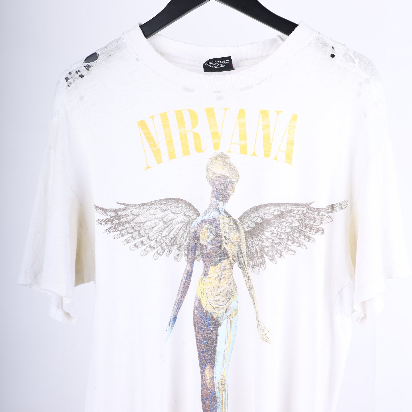 VINTAGE NIRVANA IN UTERO THRASHED GRAIL T-SHIRT