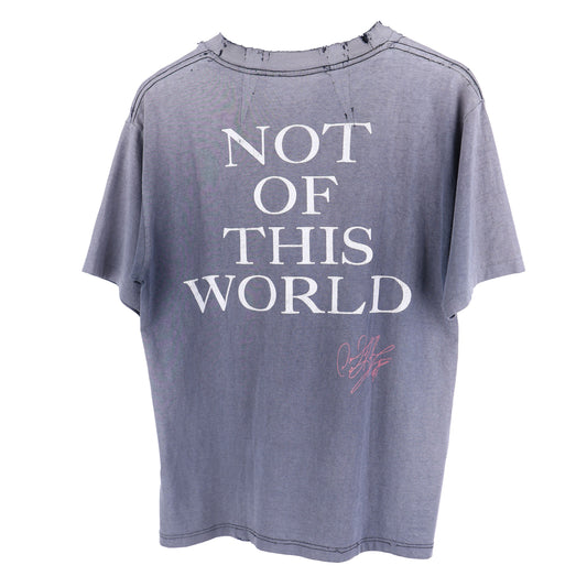 VINTAGE DENNIS RODMAN NOT OF THIS WORLD THRASHED FADED T-SHIRT