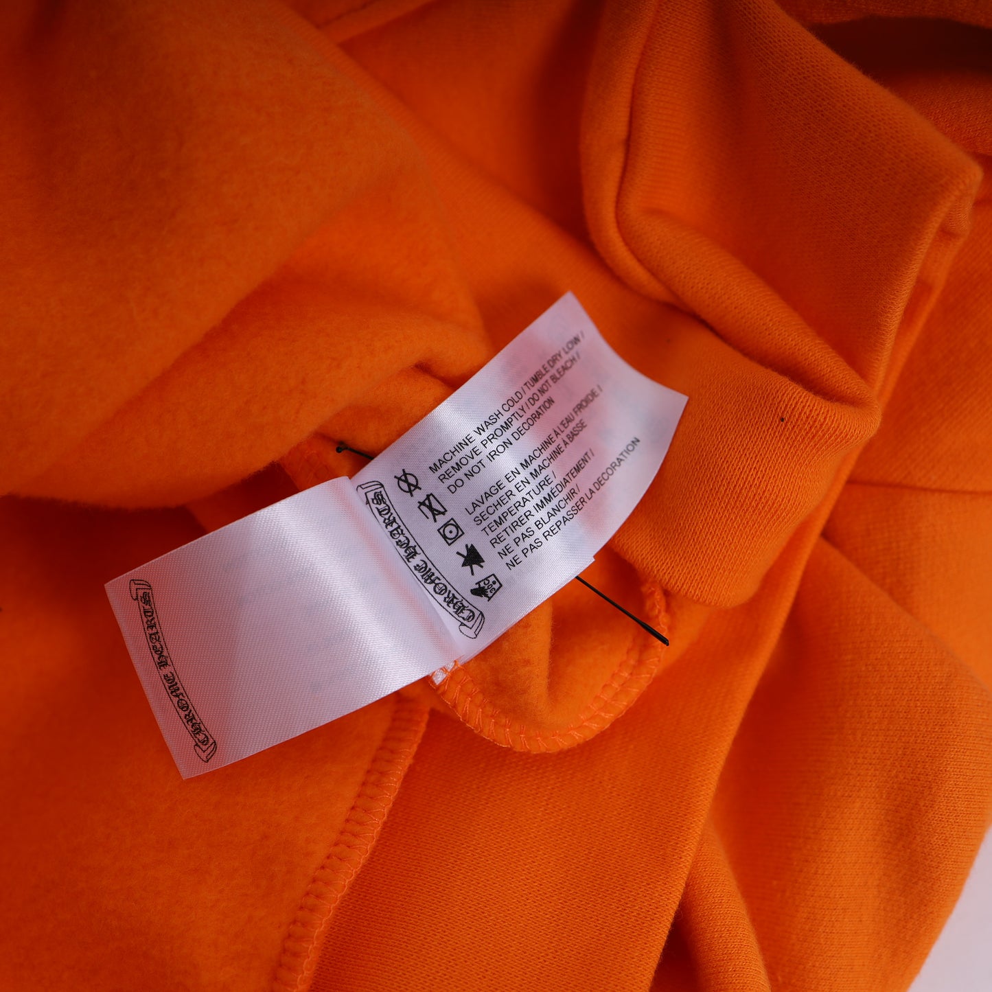 CHROME HEARTS ORANGE MIAMI MUSIC WEEK EXCLUSIVE HORSESHOE HOODIE