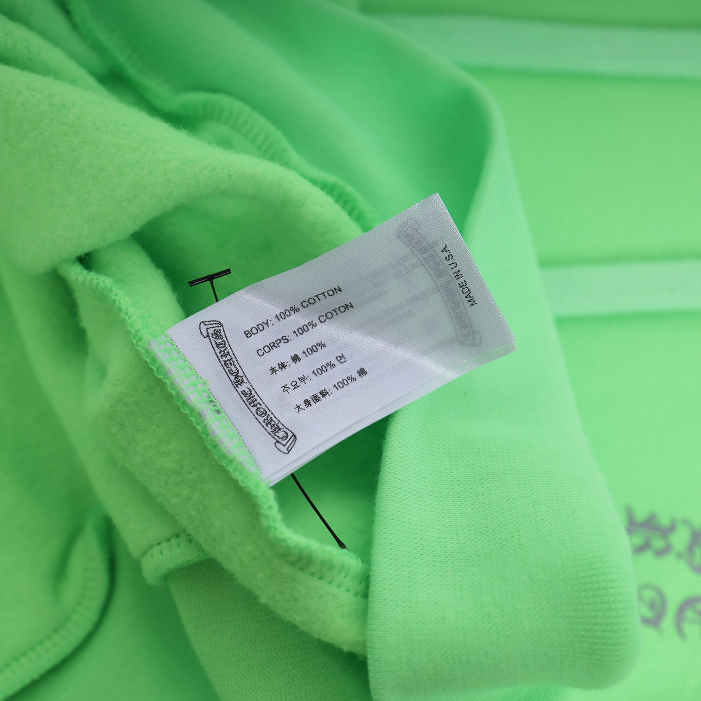 Chrome Hearts Ultra Miami Music Week Neon Green Floral Hoodie