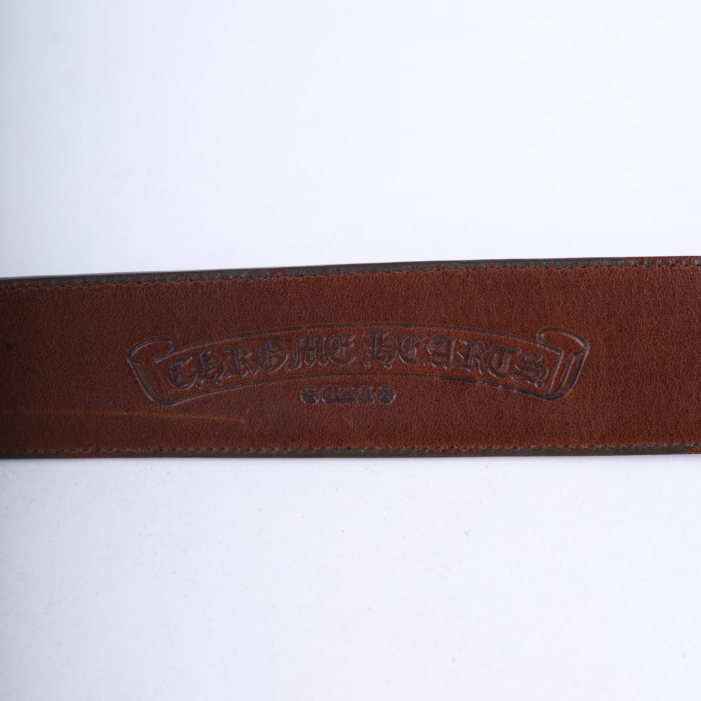 Chrome Hearts Star Oval Cross Brown Belt