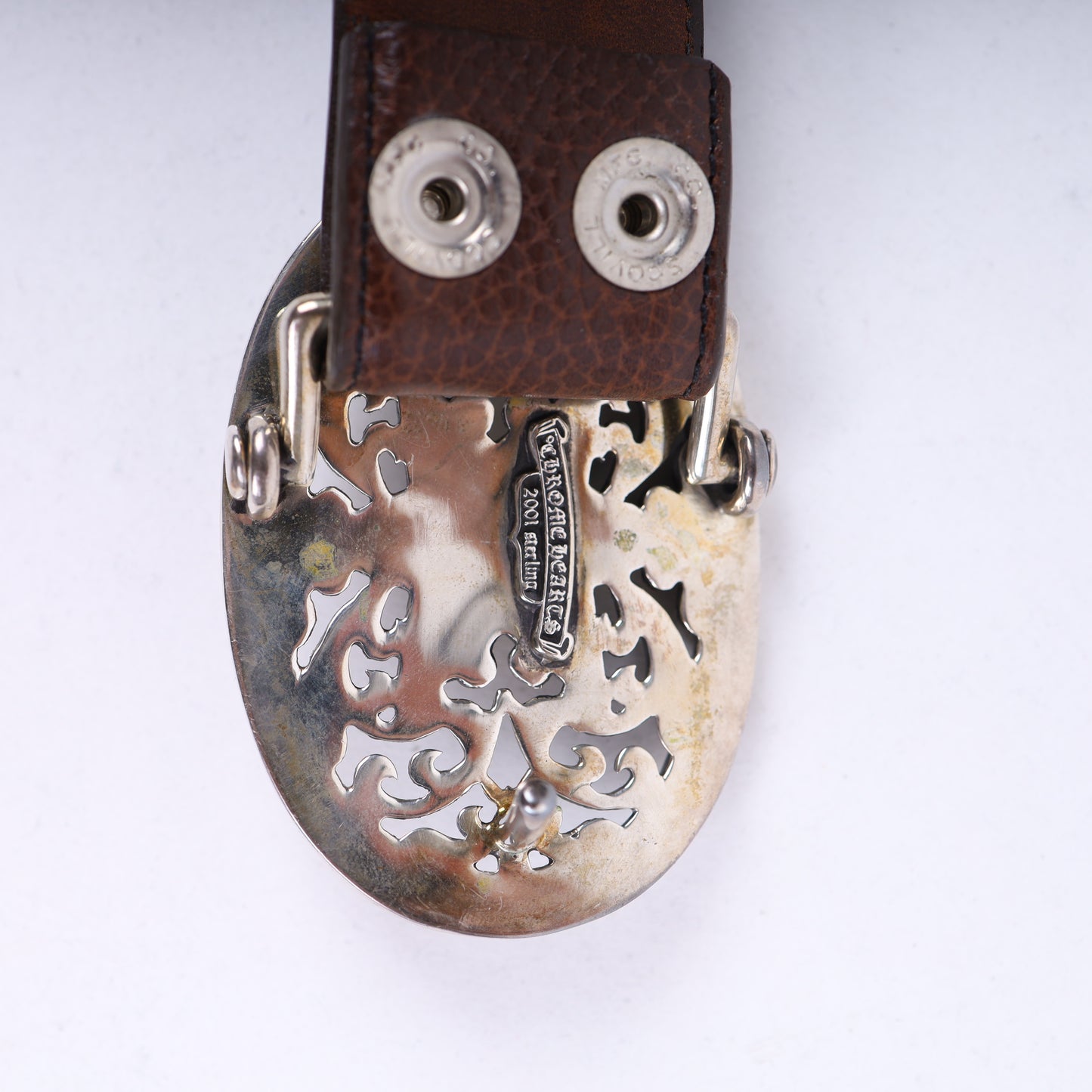 Chrome Hearts Star Oval Cross Brown Belt