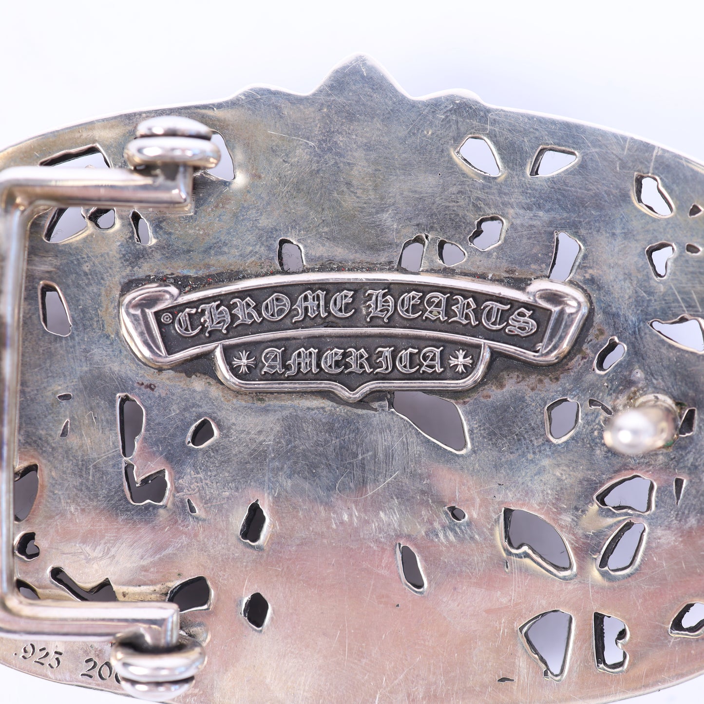 SILVER CEMETERY BUCKLE