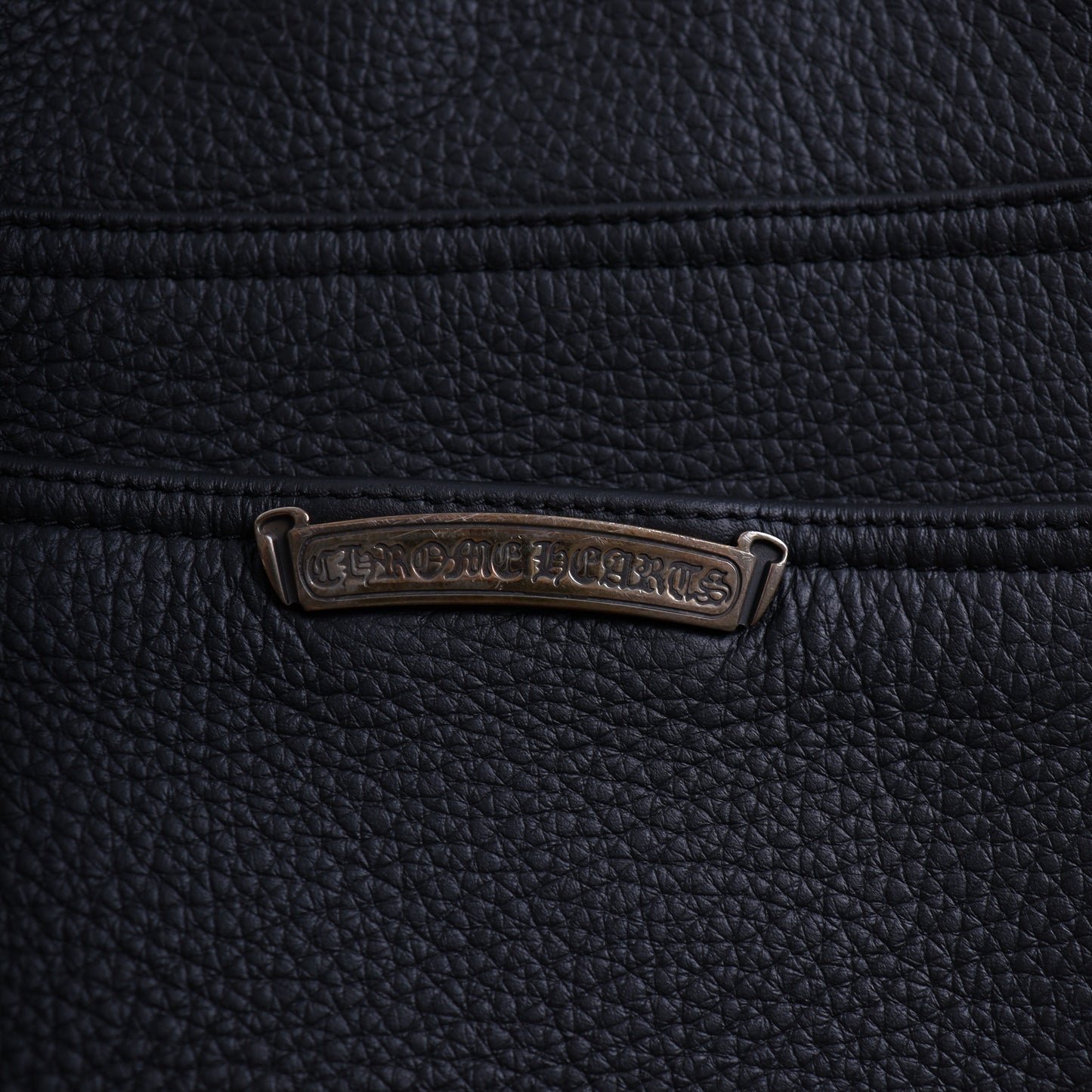 Chrome Hearts Heavy Leather Fleur Knee Pants