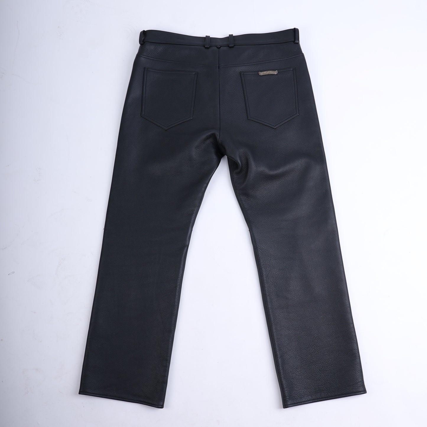 Chrome Hearts Heavy Leather Fleur Knee Pants