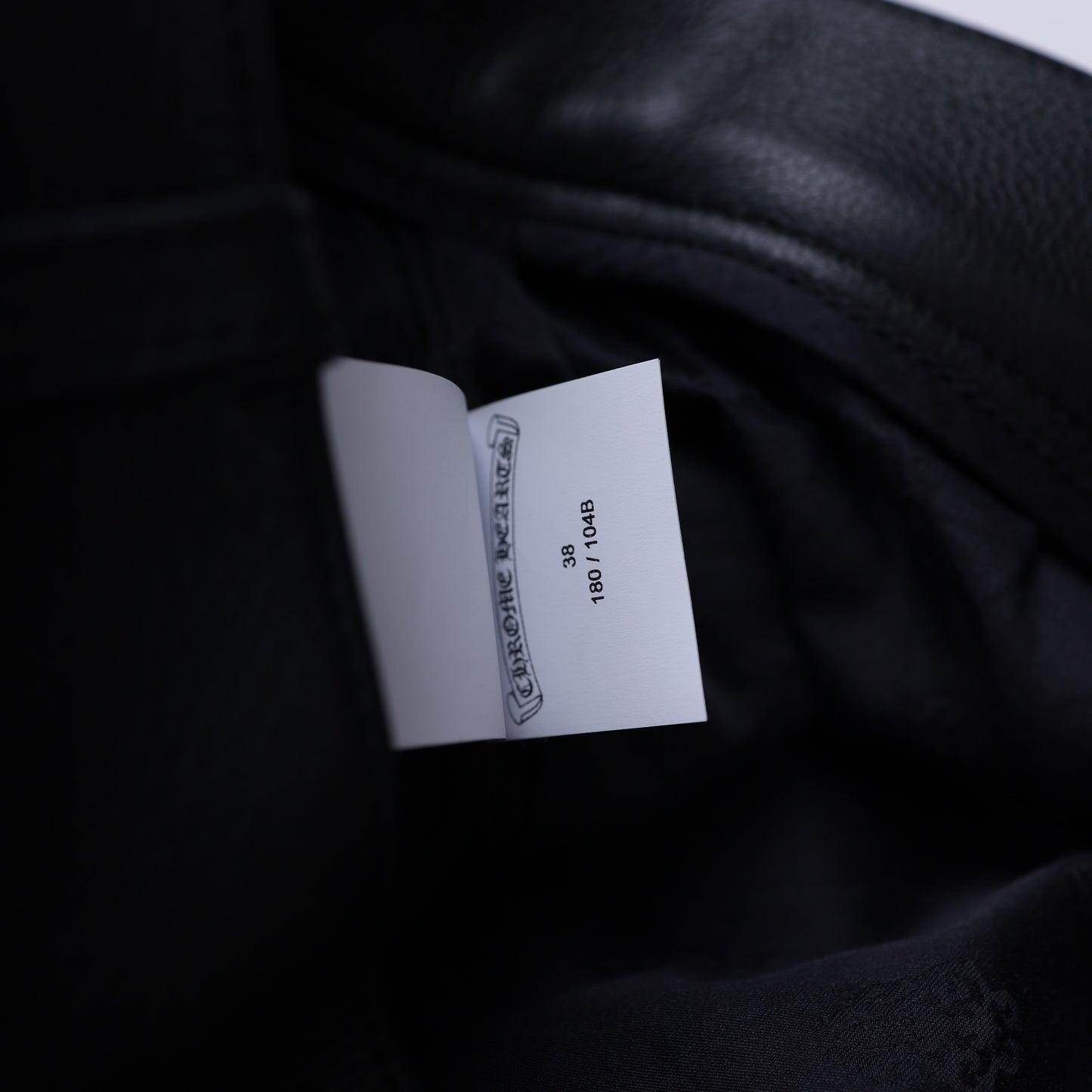 Chrome Hearts Heavy Leather Fleur Knee Pants