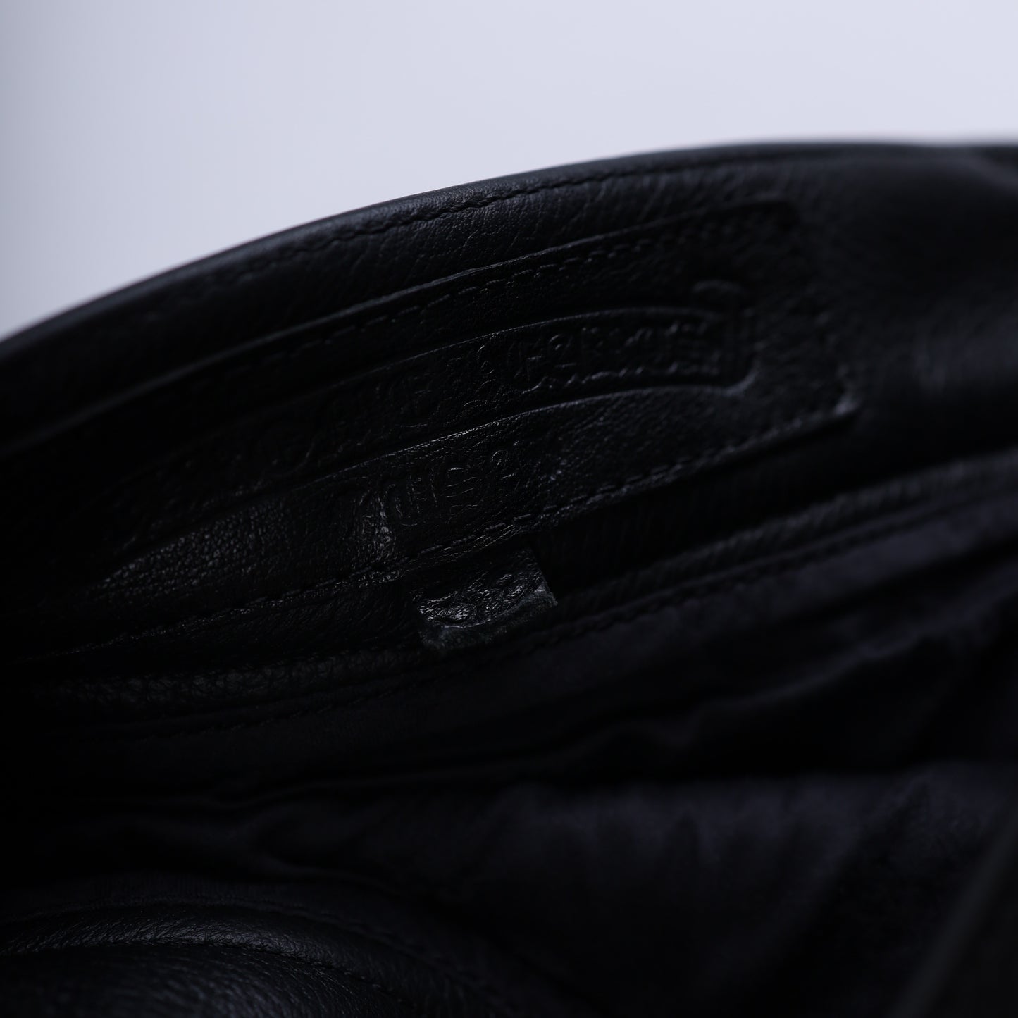 Chrome Hearts Heavy Leather Fleur Knee Pants
