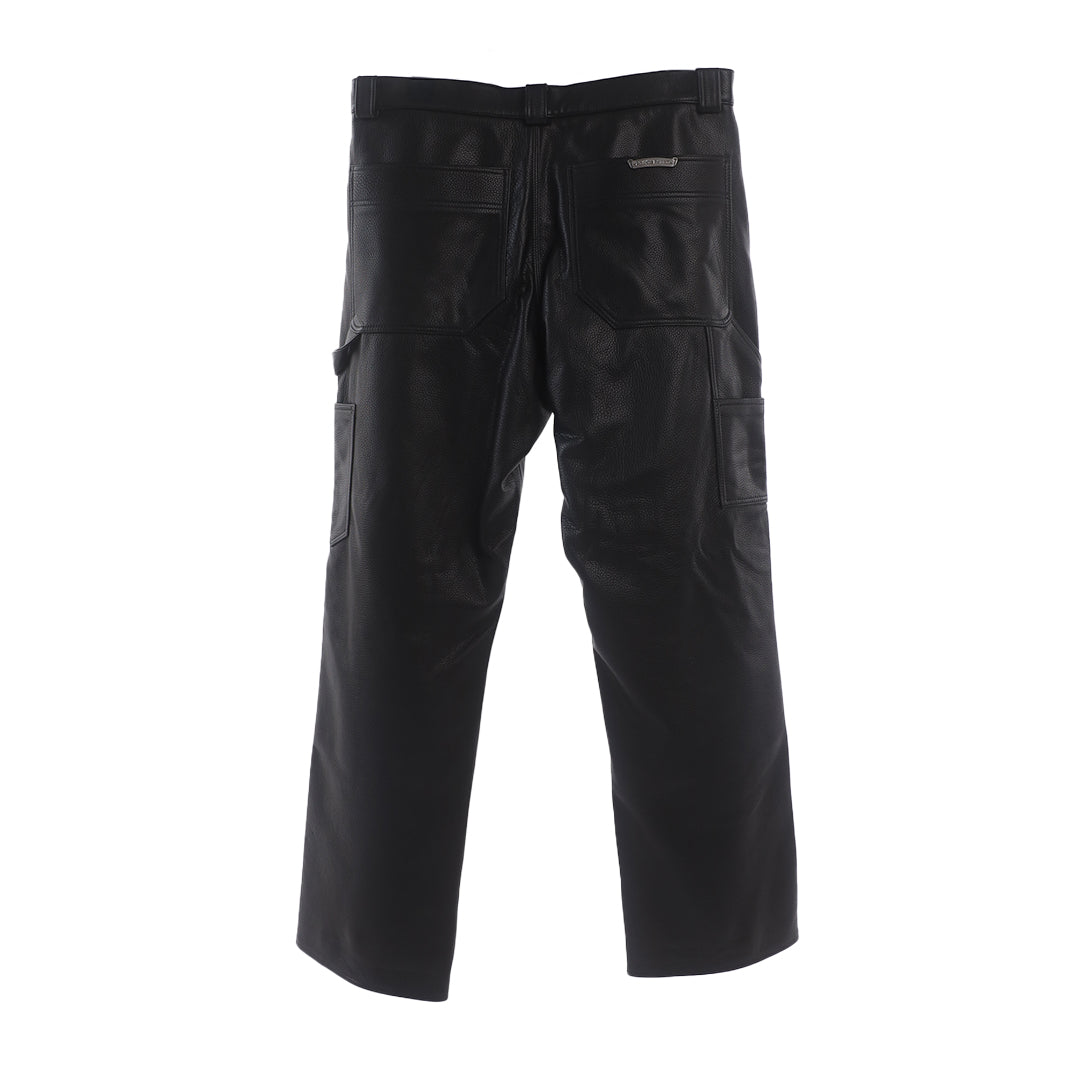 Chrome Hearts Leather Double Knee Carpenter Pants