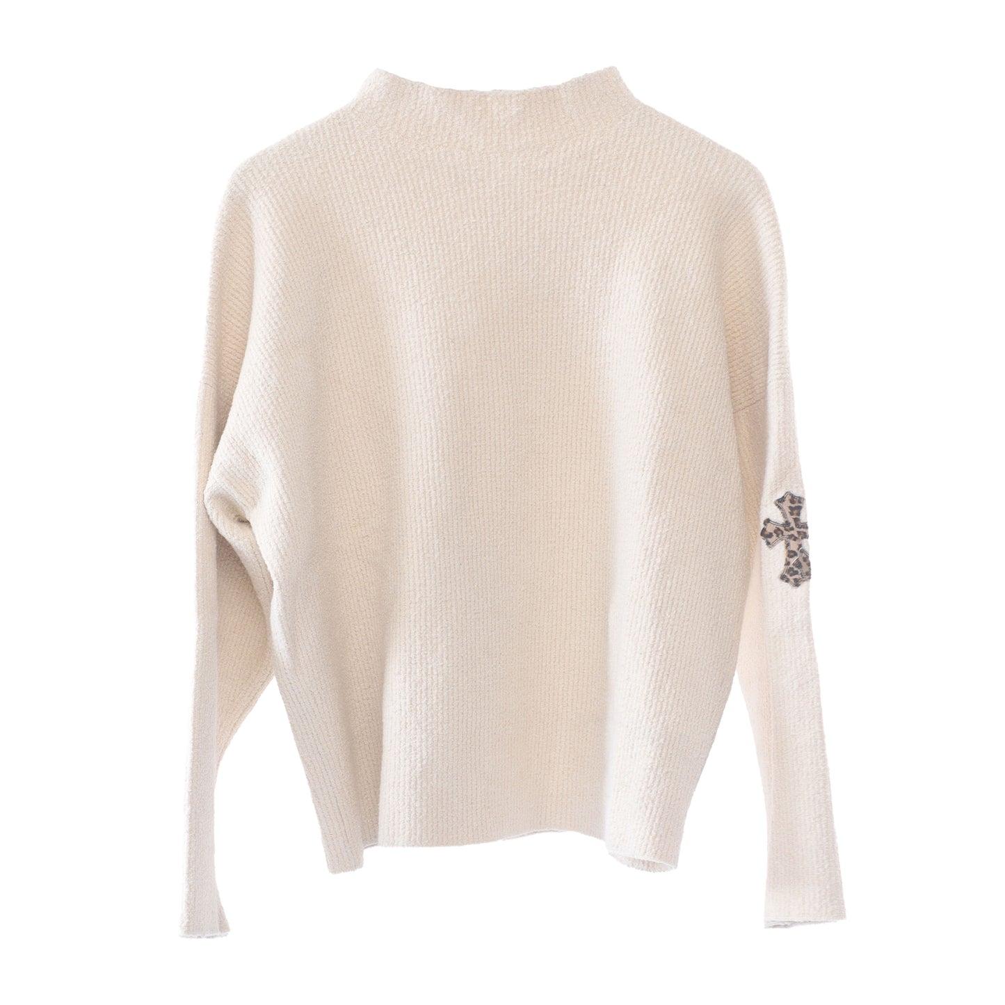 Chrome Hearts Pima Cotton Cheetah Patch Sweater