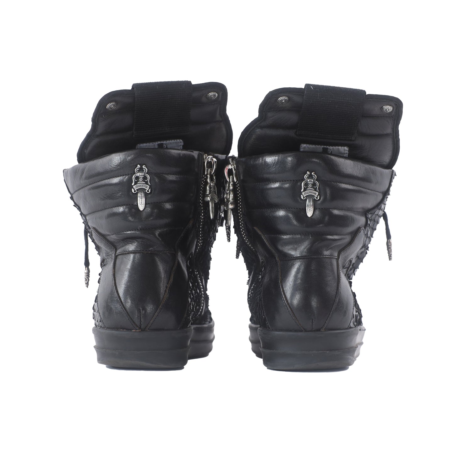 RICK OWENS x Chrome Hearts 1 OF 1 BLACK PYTHON GEOBASKET