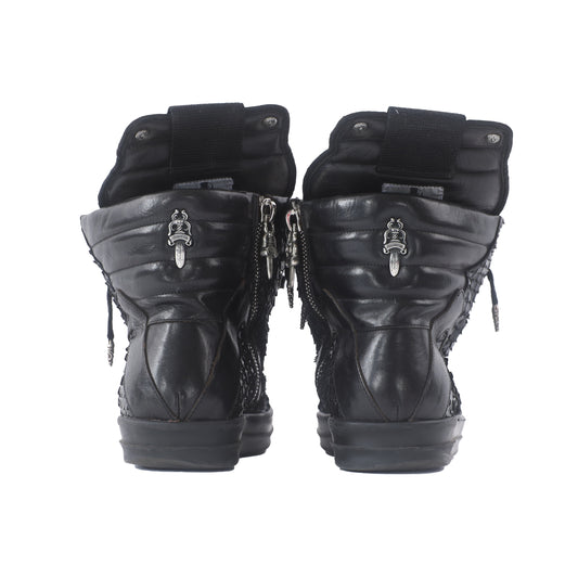 RICK OWENS x Chrome Hearts 1 OF 1 BLACK PYTHON GEOBASKET