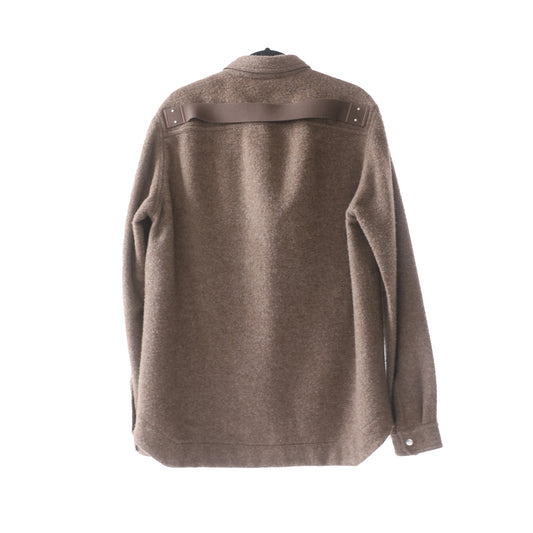 RICK OWENS BROWN PORTERVILLE FUZZY JACKET
