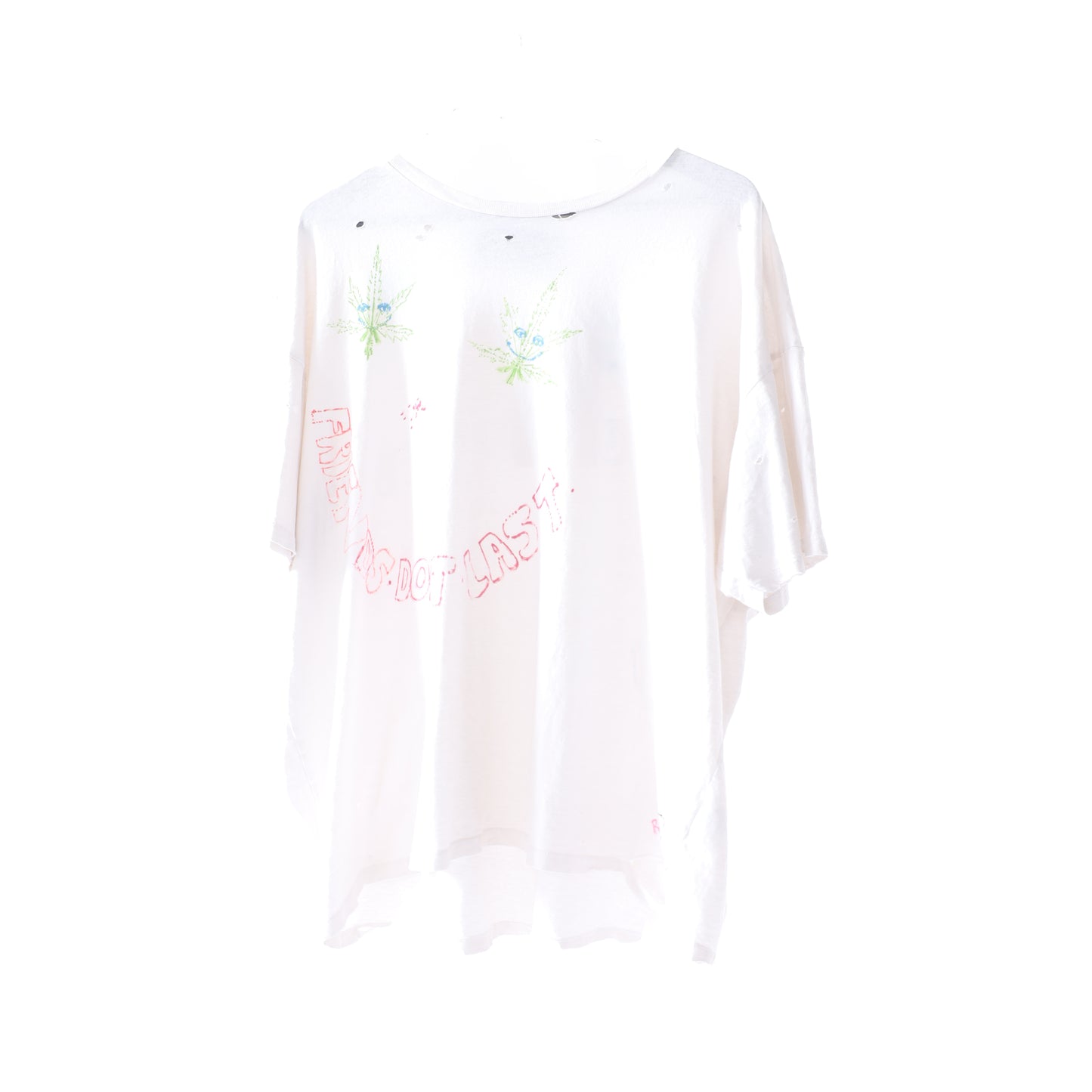 PALY FRIENDS DON'T LAST HAND DRAWN 1 OF 1 TEE