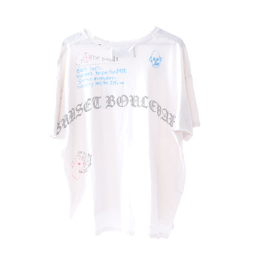 PALY FRIENDS DON'T LAST HAND DRAWN 1 OF 1 TEE