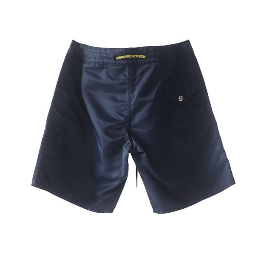 CHROME HEARTS NAVY CH PATCH BOARD SHORTS
