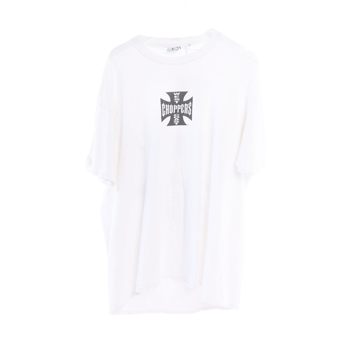 THRASHED WEST COAST CHOPPERS WHITE TEE XL