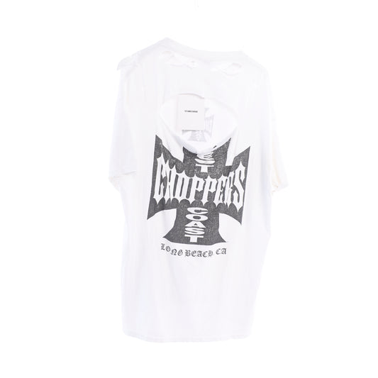 THRASHED WEST COAST CHOPPERS WHITE TEE XL