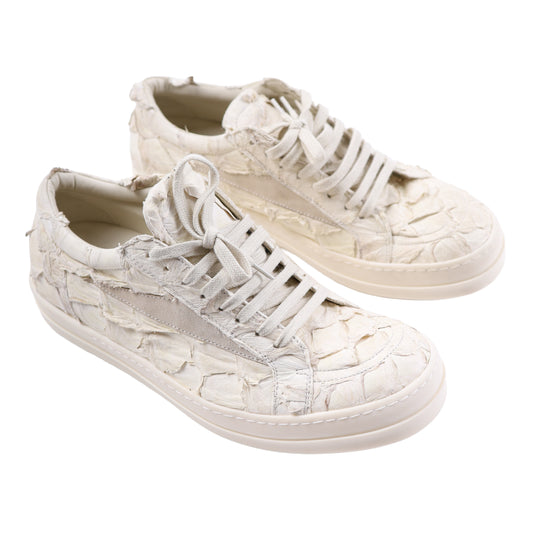 WHITE FISH SKIN RICK OWENS VINTAGE SNEAKER