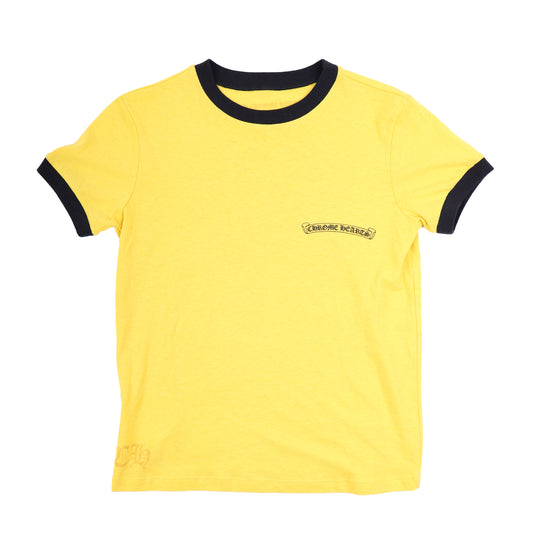 CHROME HEARTS YELLOW HORSESHOE RINGER TEE SMALL