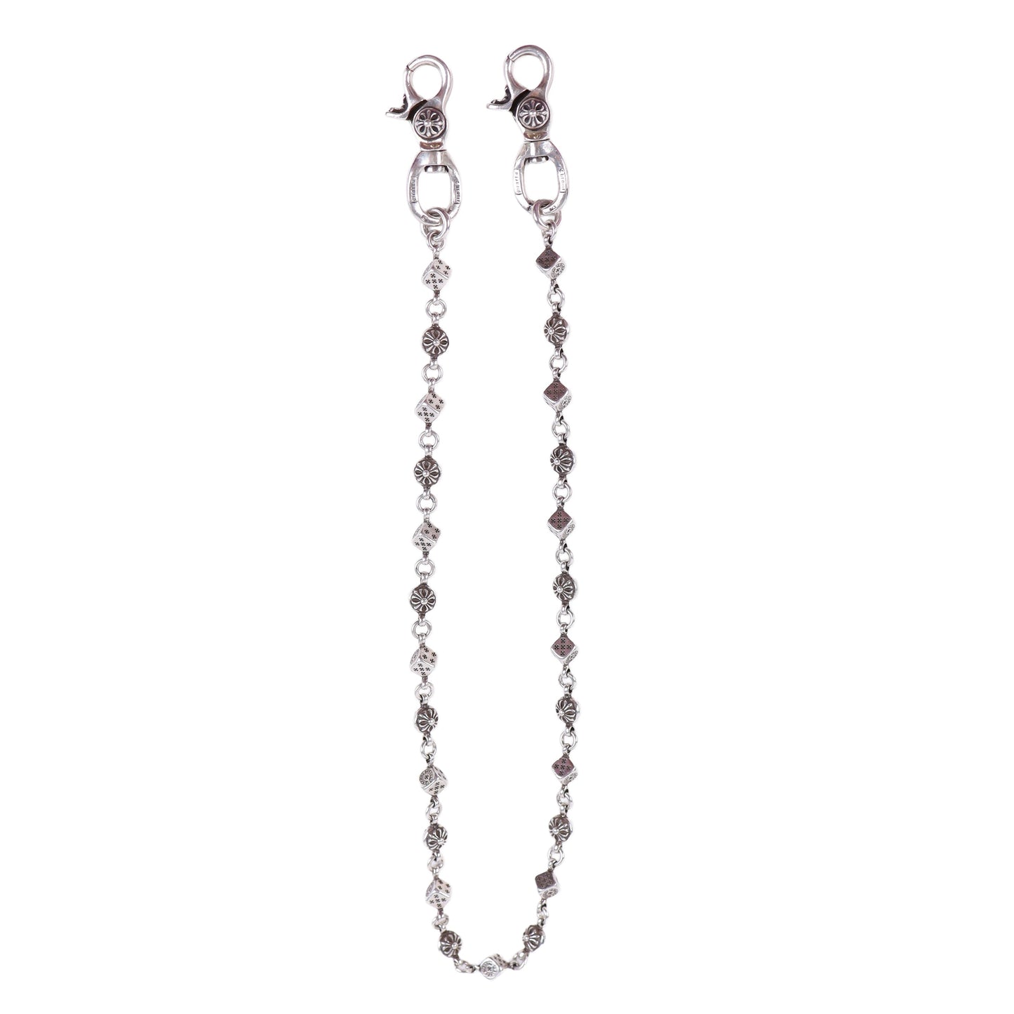 CHROME HEARTS DICE CROSS BALL WALLET CHAIN 26 LINK DOUBLE LOBSTER