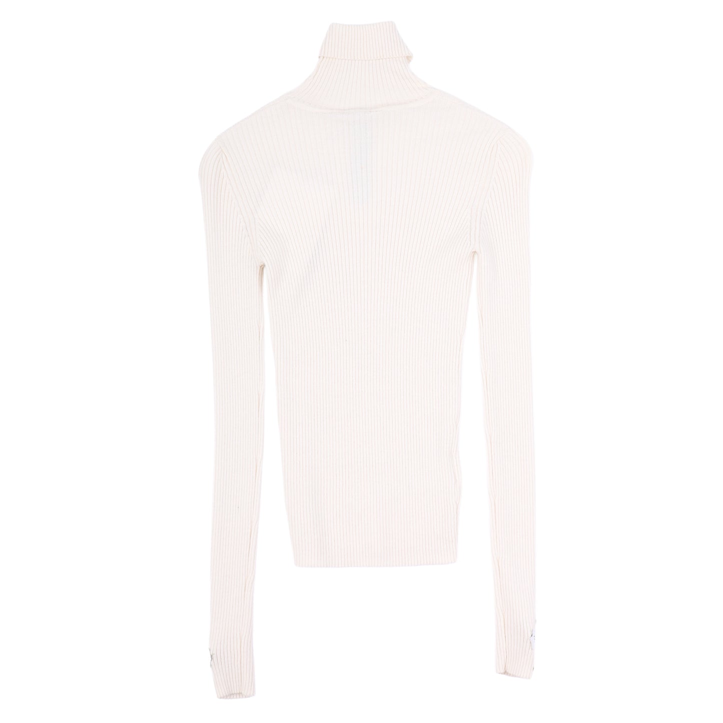 Chrome Hearts Womans Dual Tiny Cross Patch Cashmere Mock Neck