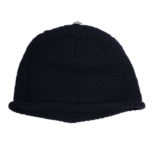 CHROME HEARTS BLACK CROSS PATCH BEANIE