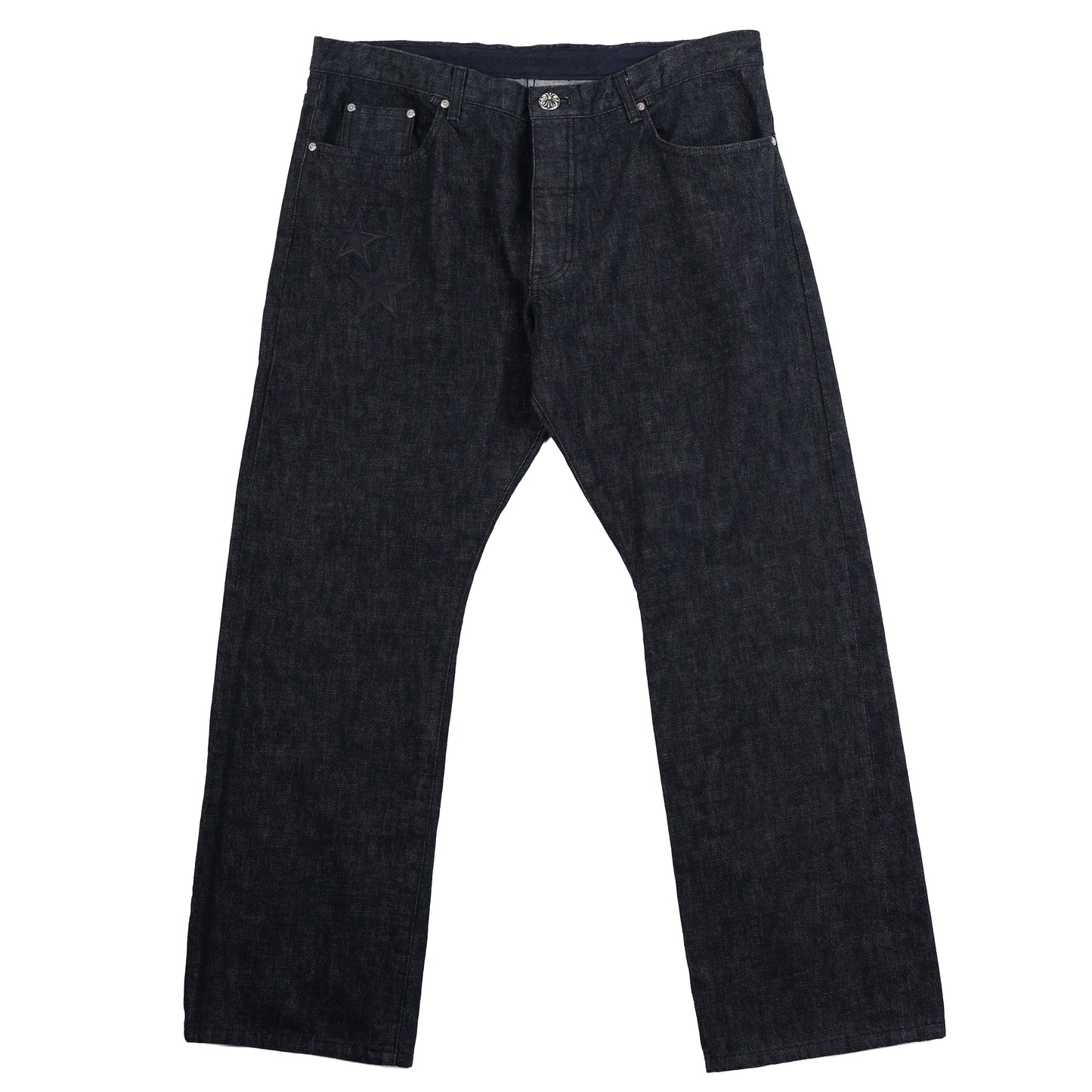 CHROME HEARTS STAR PATCH DENIM JEANS 38