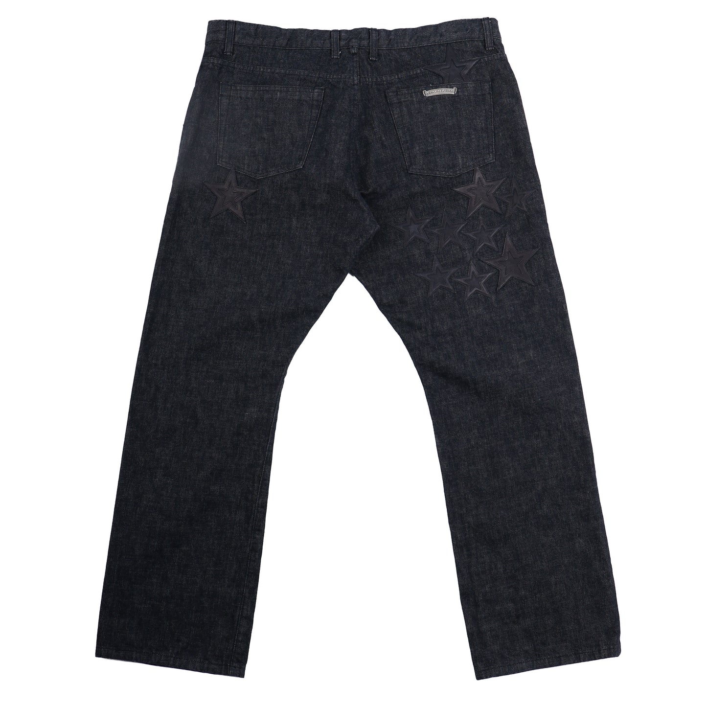 CHROME HEARTS STAR PATCH DENIM JEANS 38