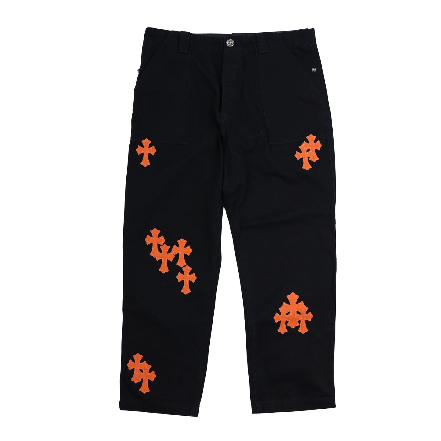 CHROME HEARTS FATIGUE DENIM ORANGE PATCH 1/1
