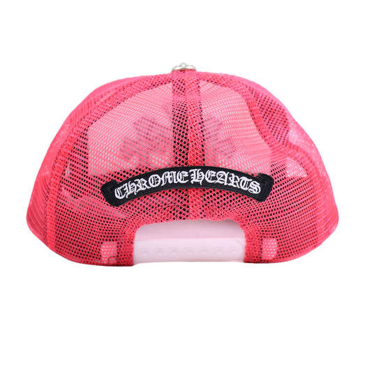 PINK TRIPLE CROSS CEMETERY TRUCKER HAT