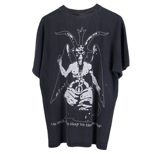 VINTAGE BAPHOMET DARK THRONE FADED T-SHIRT