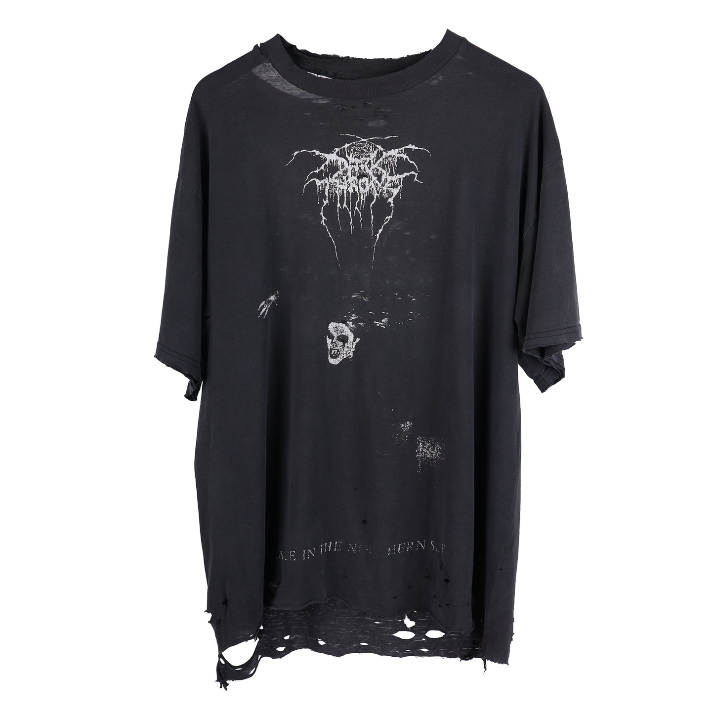 VINTAGE THRASHED FADED 'A BLAZE IN THE NORTHERN SKY' DARK THRONE T-SHIRT