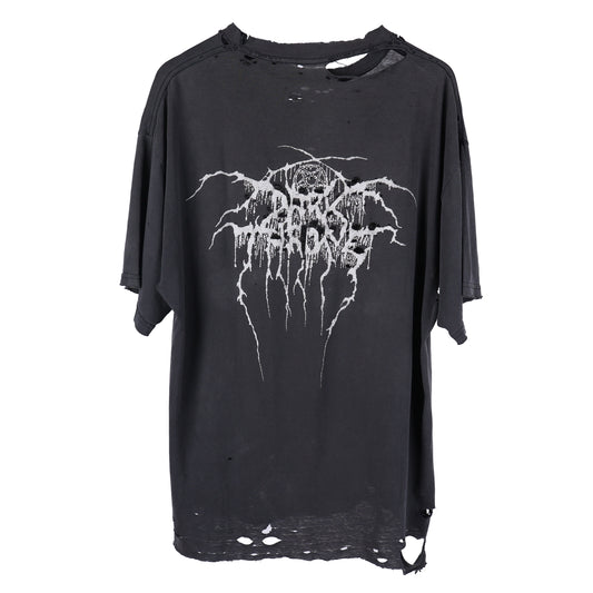VINTAGE THRASHED FADED 'A BLAZE IN THE NORTHERN SKY' DARK THRONE T-SHIRT