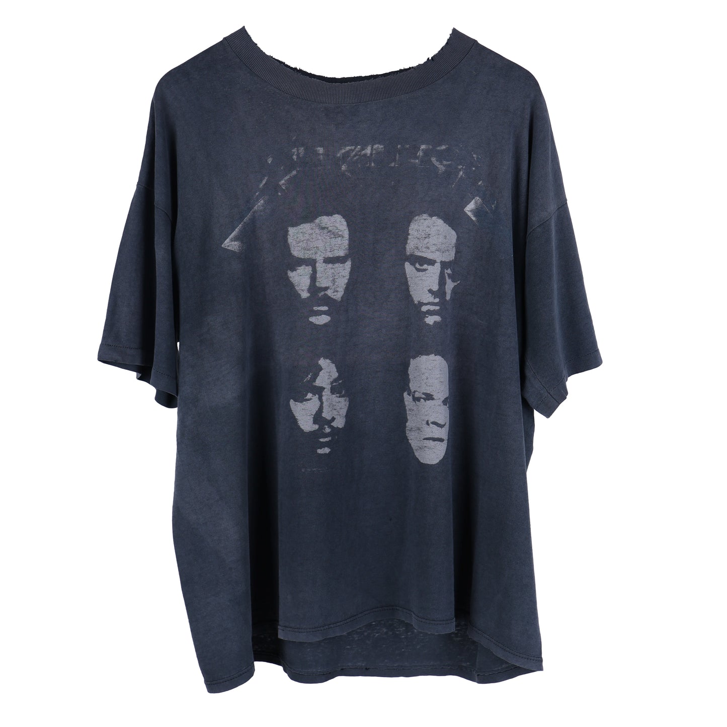 VINTAGE THRASHED FADED METALLICA BLACK ALBUM TOUR T-SHIRT