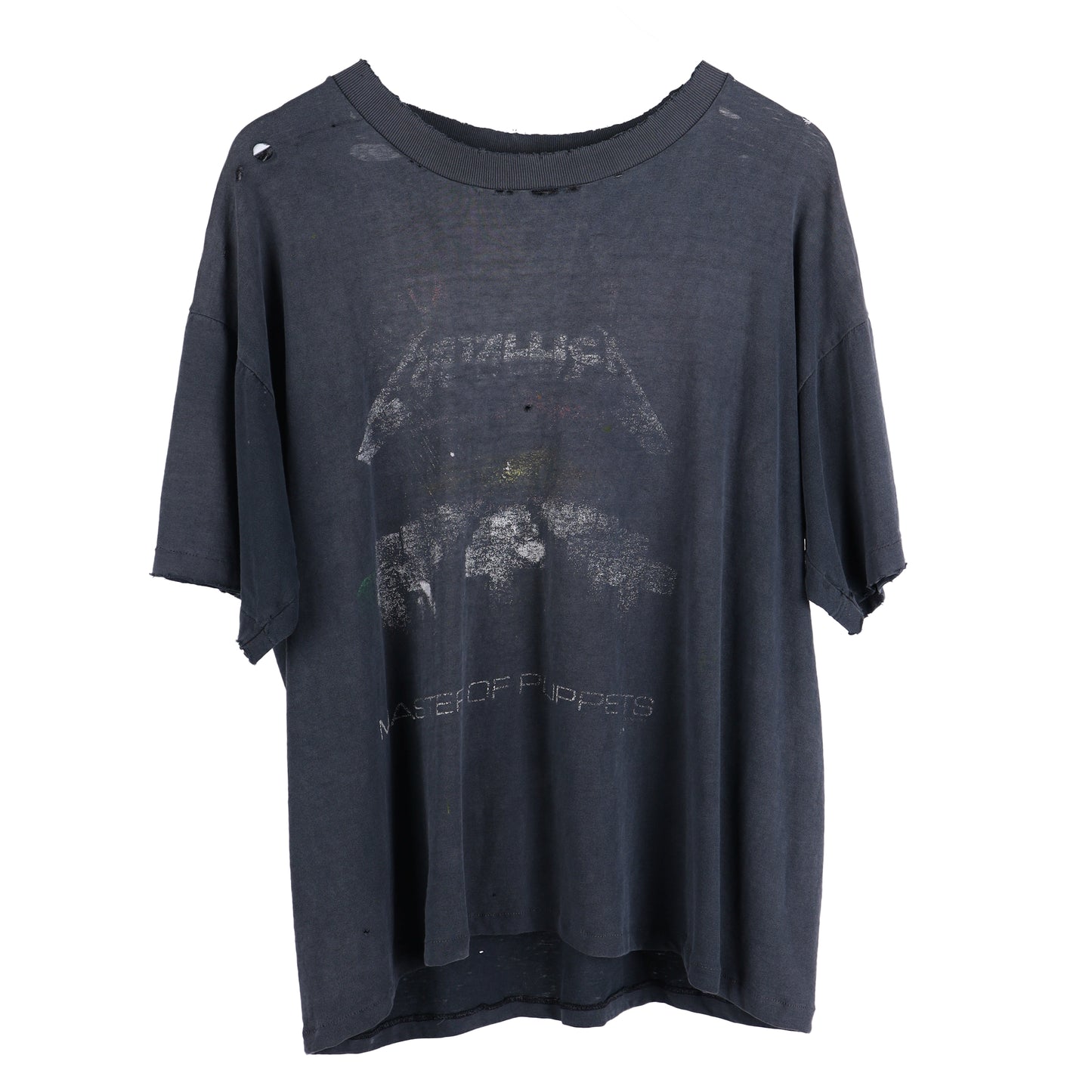 VINTAGE THRASHED FADED METALLICA MASTER OF PUPPETS T-SHIRT