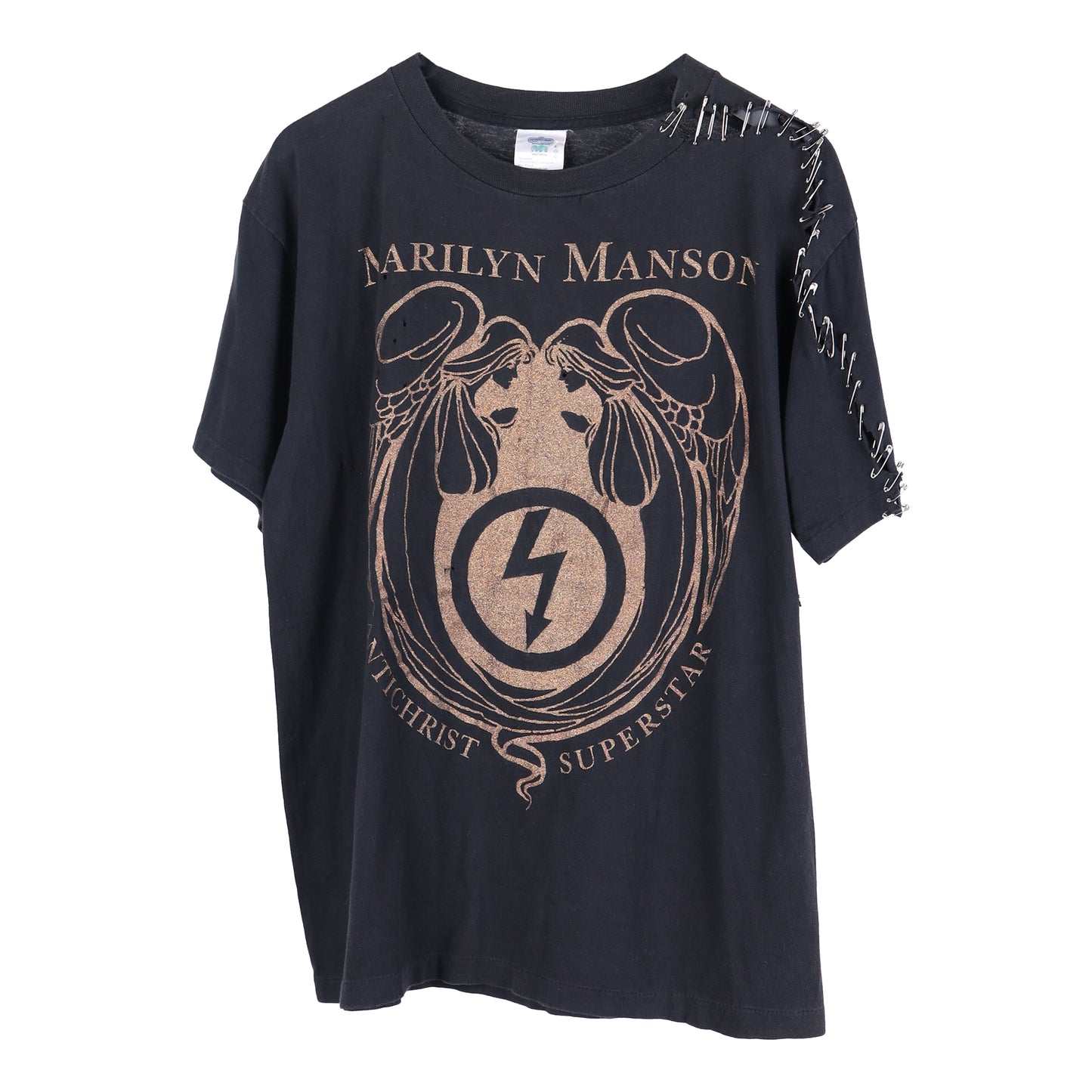 VINTAGE MARILYN MANSON ANTICHRIST SUPERSTAR THRASHED T-SHIRT