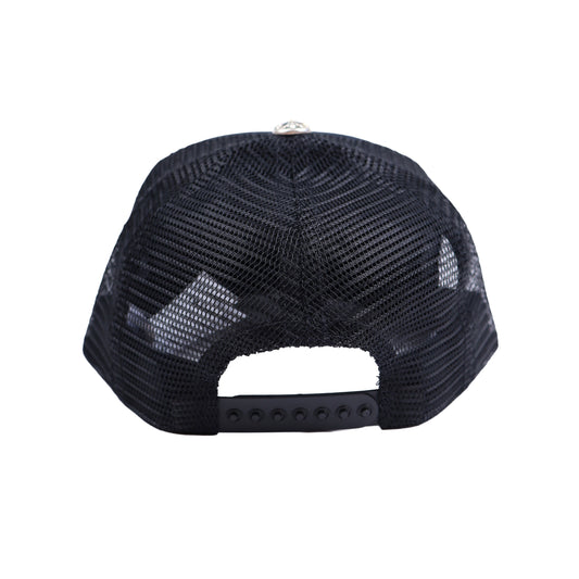 BLACK CEMETERY TRIPLE CROSS HAT