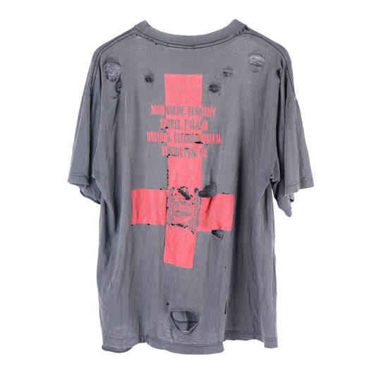 VINTAGE FADED 90S THRASHED SLAYER T-SHIRT