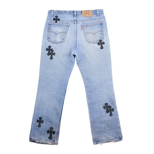 LIGHT WASH CROSS PATCH LEVI'S DENIM